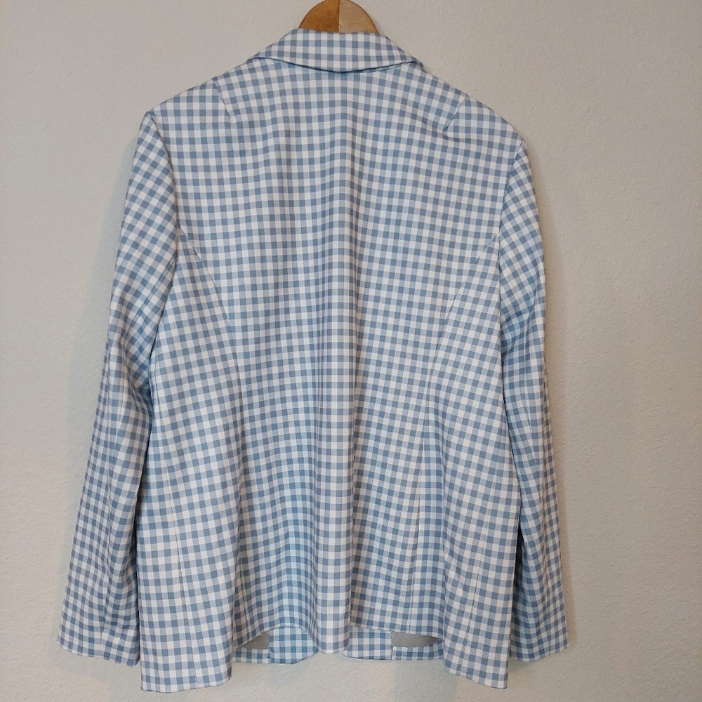 Tailored by Susan Graver Regular Printed Ponte Blazer Size Medium NWOT - Picture 5 of 9